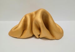 Sinuosity mini Sunshine yellow  (pop curvy small sculpture biomorphic table-top)