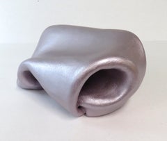 Sinuosity petite in lavender (curvy, sculpture, biomorphic, pastel art)