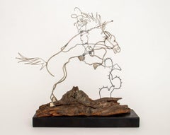 Ted Weidhaas "AT&T." Sculpture de cow-boy