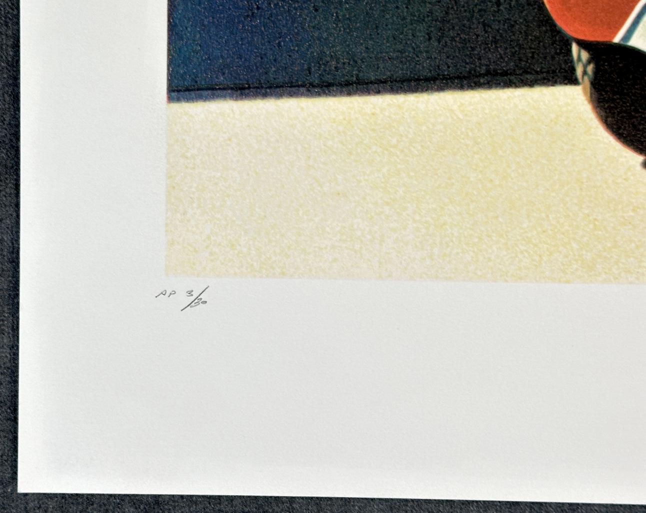 Bi-Plane 1981  Signed Limited Edition Screen Print For Sale 1