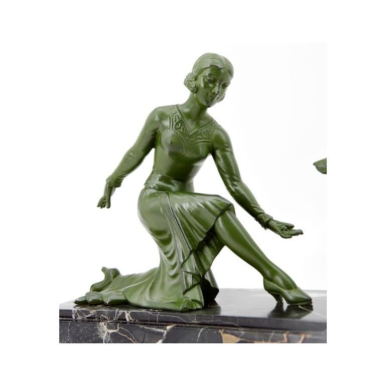French Art Deco sculpture by Tedd, France, 1930s. 