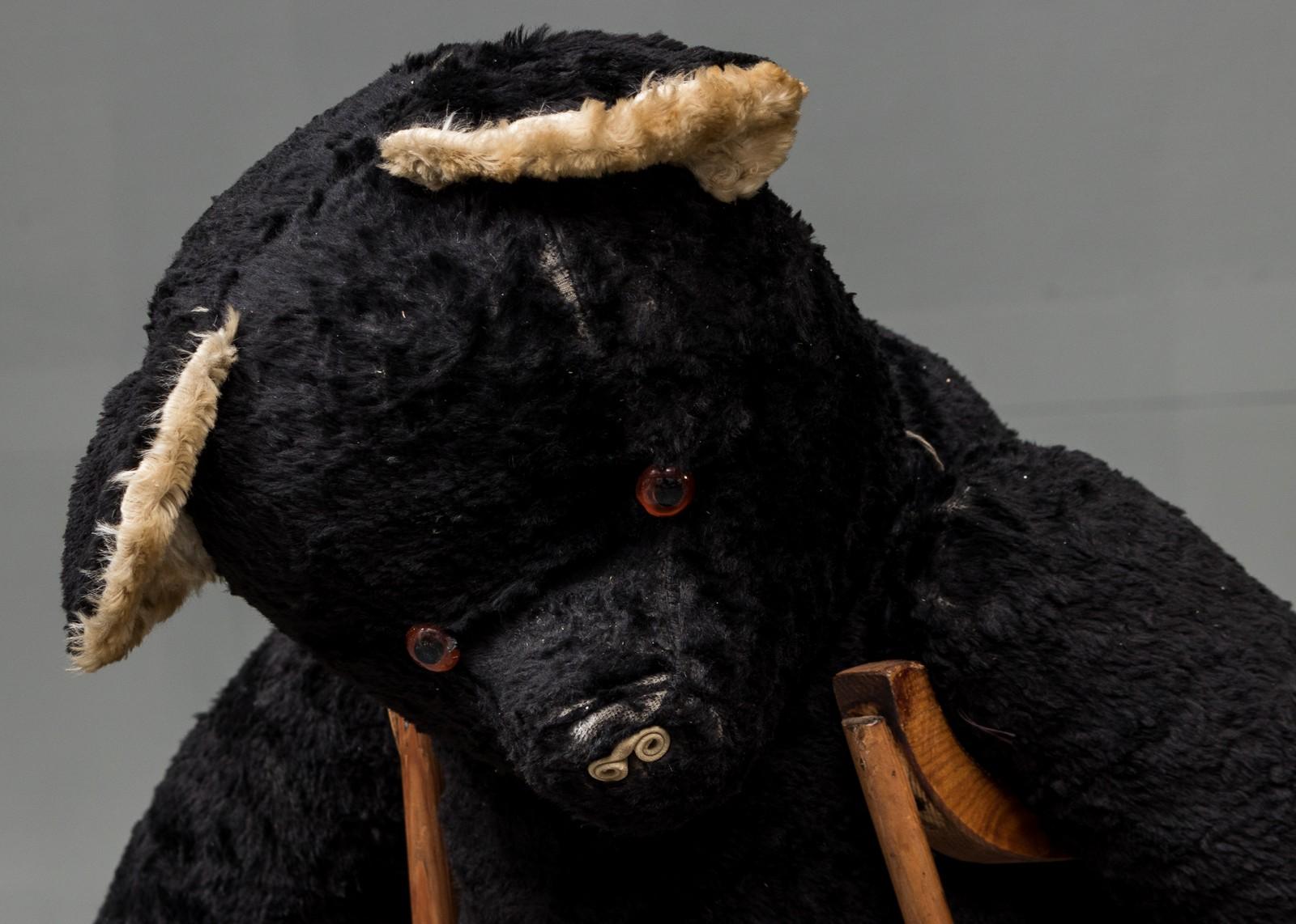 Edwardian Teddy Bear on Crutches For Sale