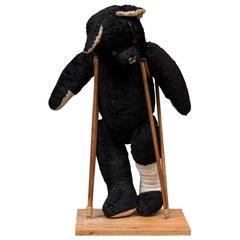 Vintage Teddy Bear on Crutches