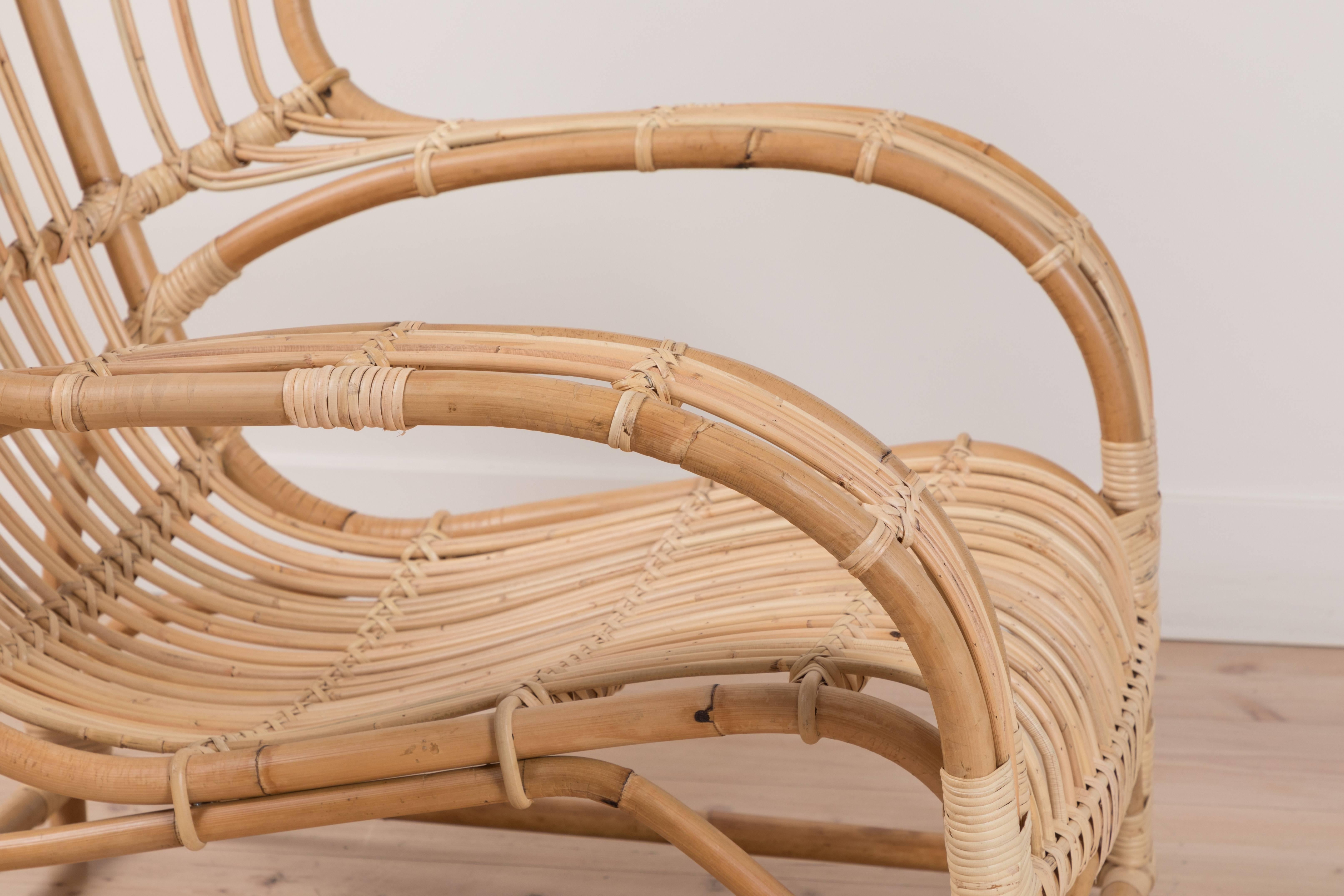 Contemporary Teddy Chair and Ottoman by Viggo Boesen