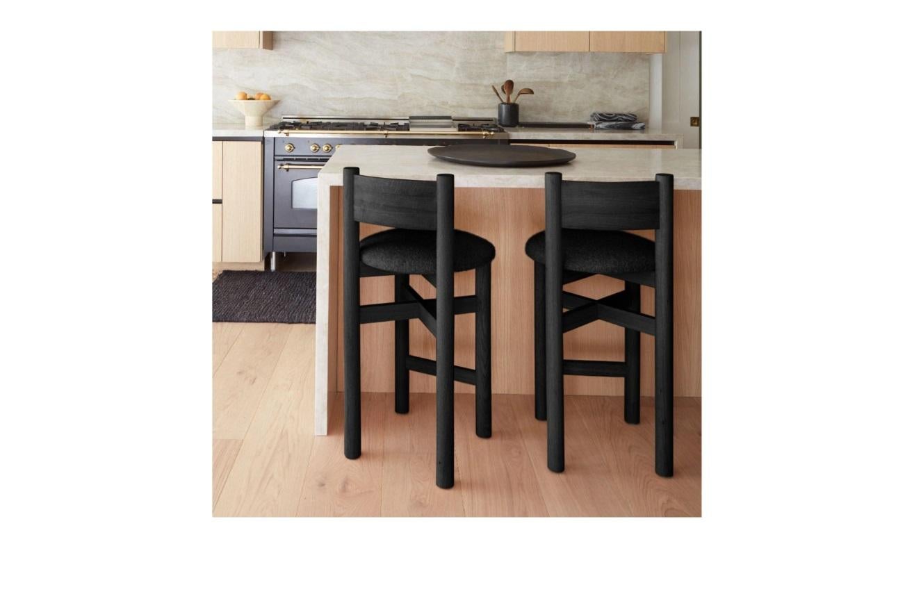 Teddy Counter Stool - Black In New Condition For Sale In Los Angeles, CA