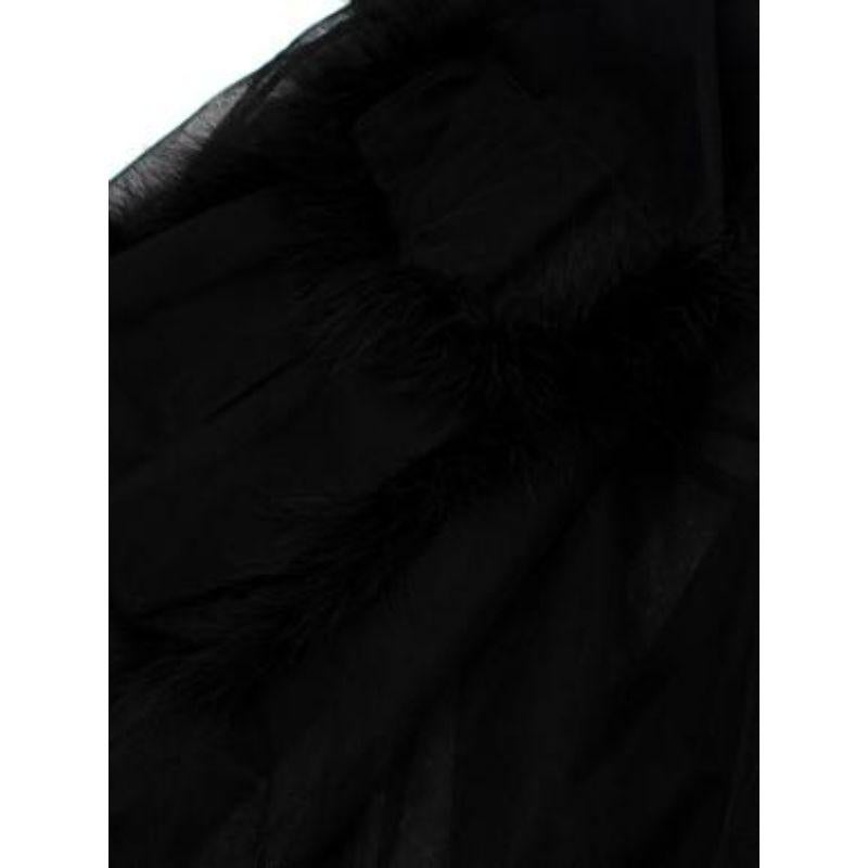 Teddy Feather Trim Tulle Dress For Sale 2