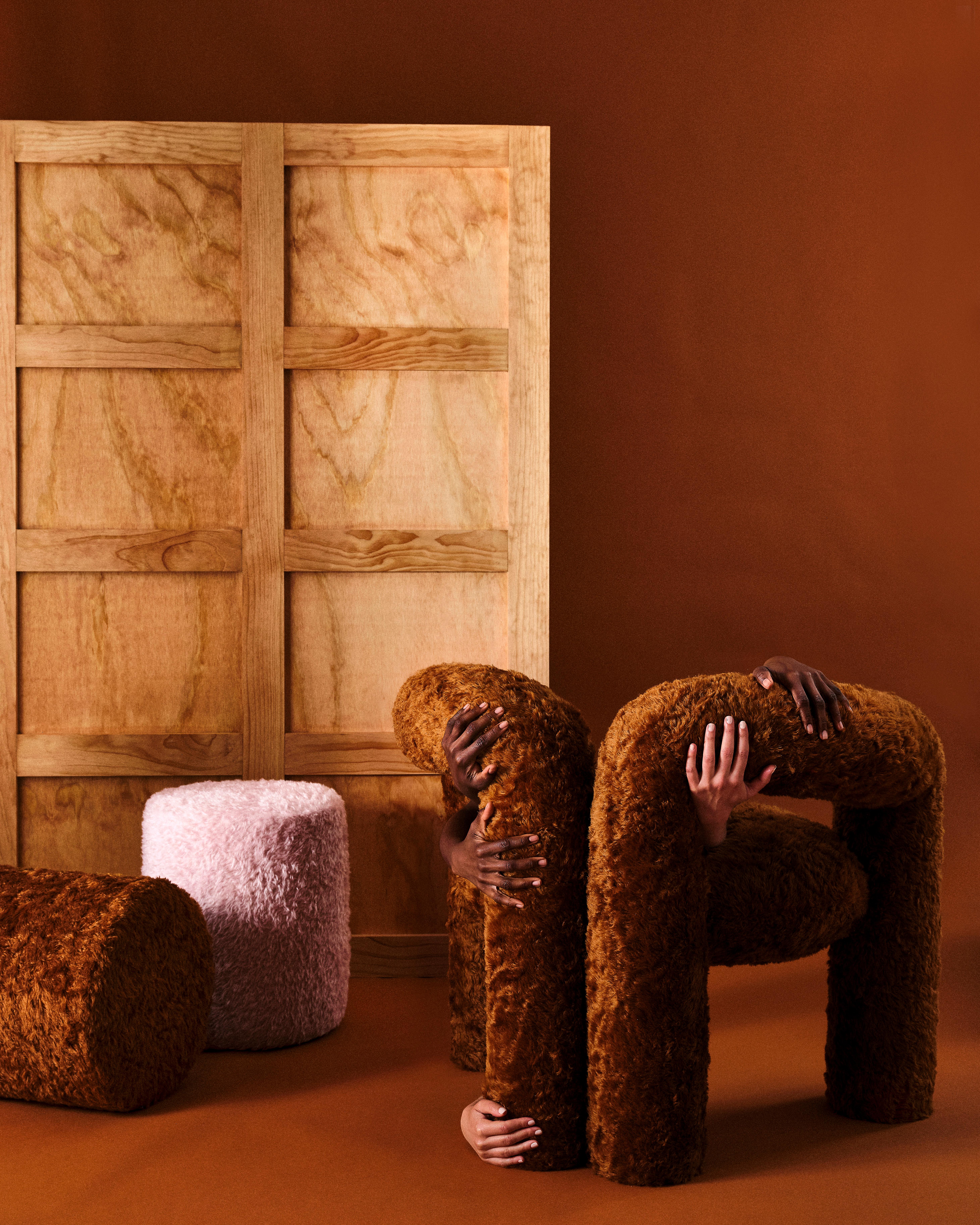 Moderne Pouf Teddy en vente