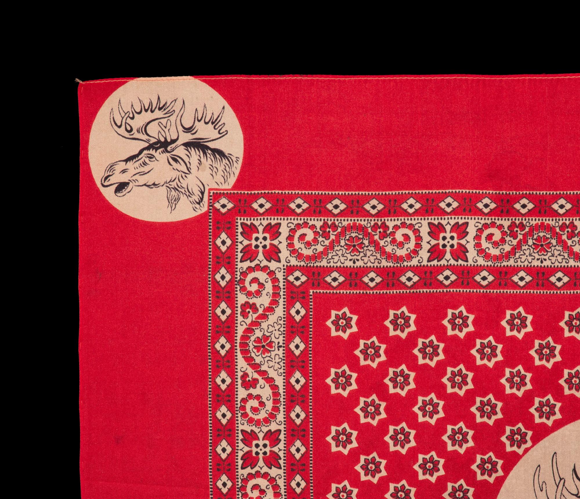 Teddy Roosevelt a réalisé un foulard en soie pour sa défilé présidentielle de 1912 Bon état - En vente à York County, PA