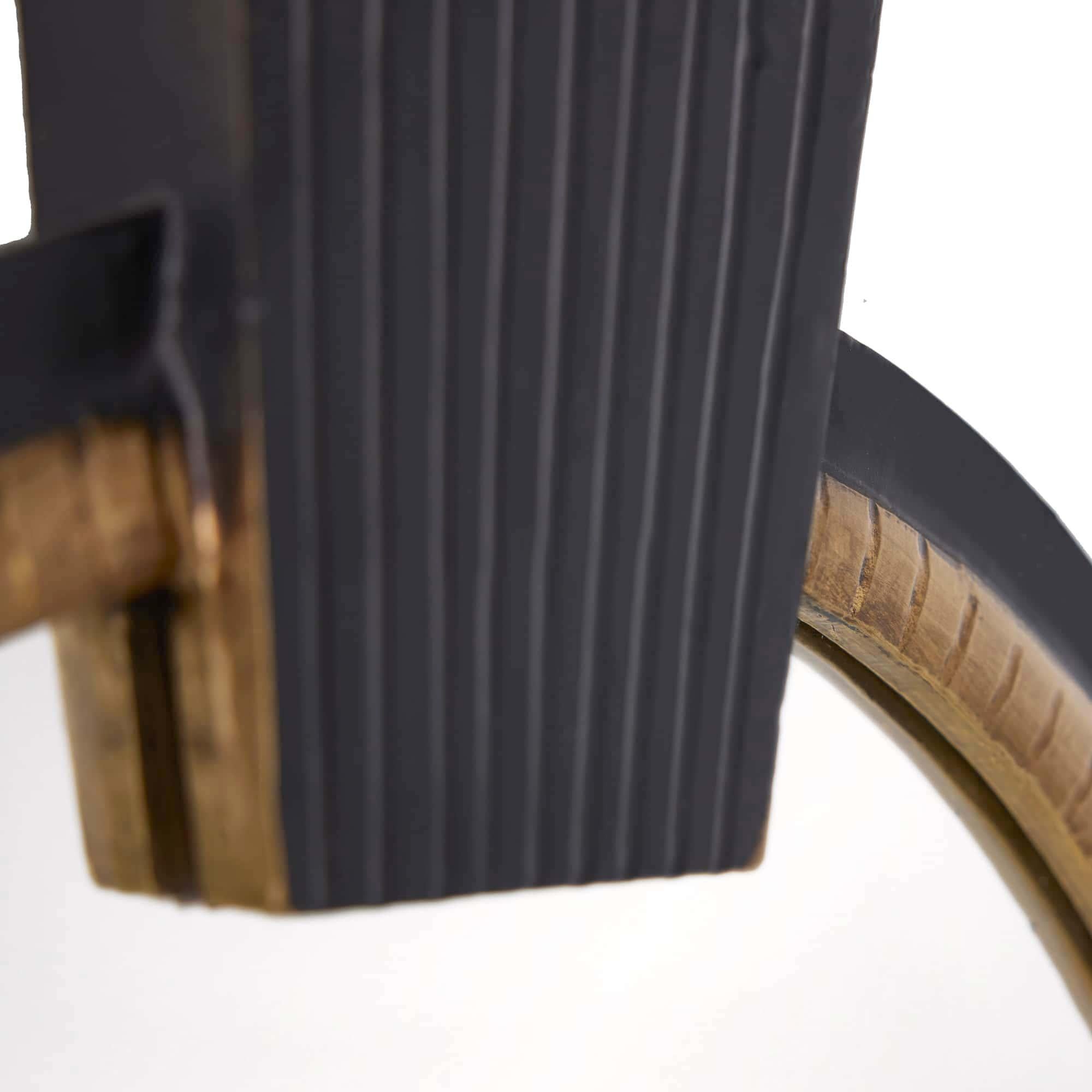 Tedesco Miroir WMI16 - Ebène, Wood, laiton, ovale en vente 5