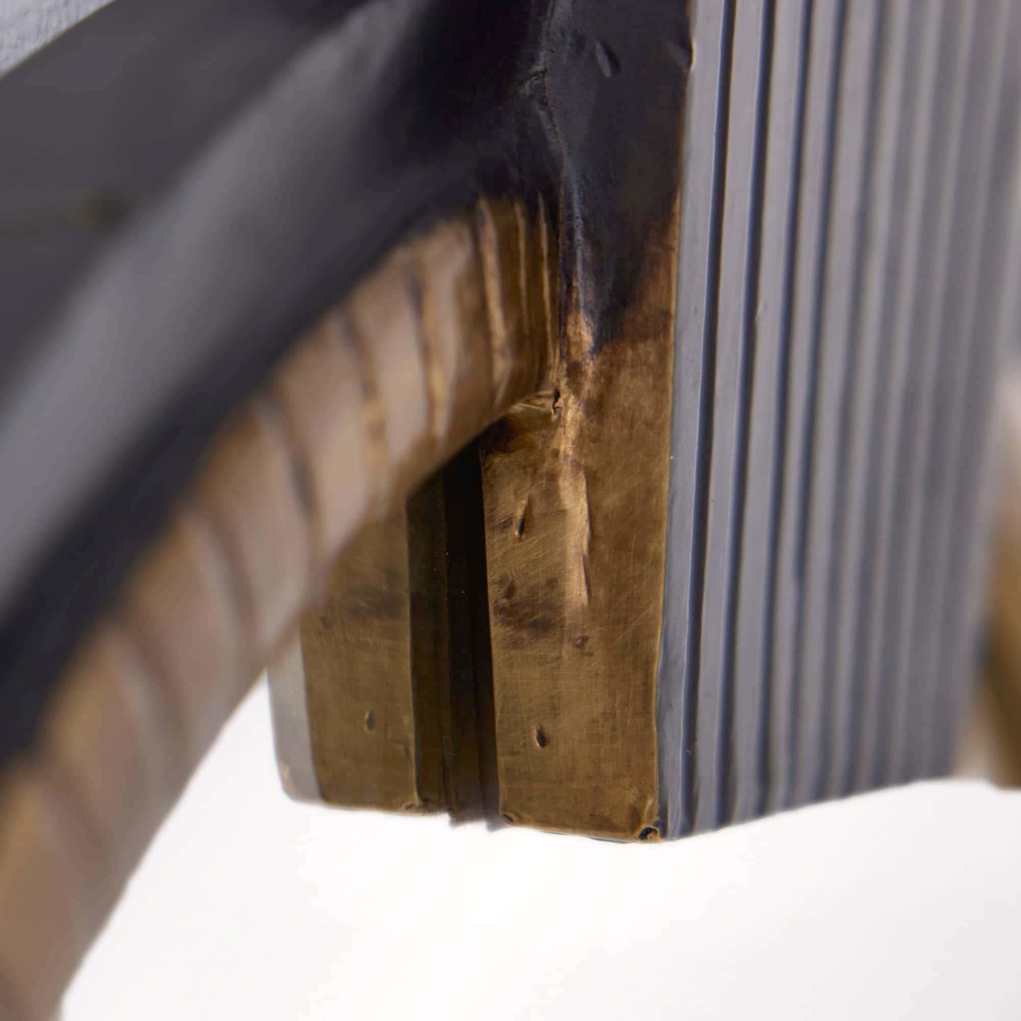 Tedesco Miroir WMI16 - Ebène, Wood, laiton, ovale en vente 2