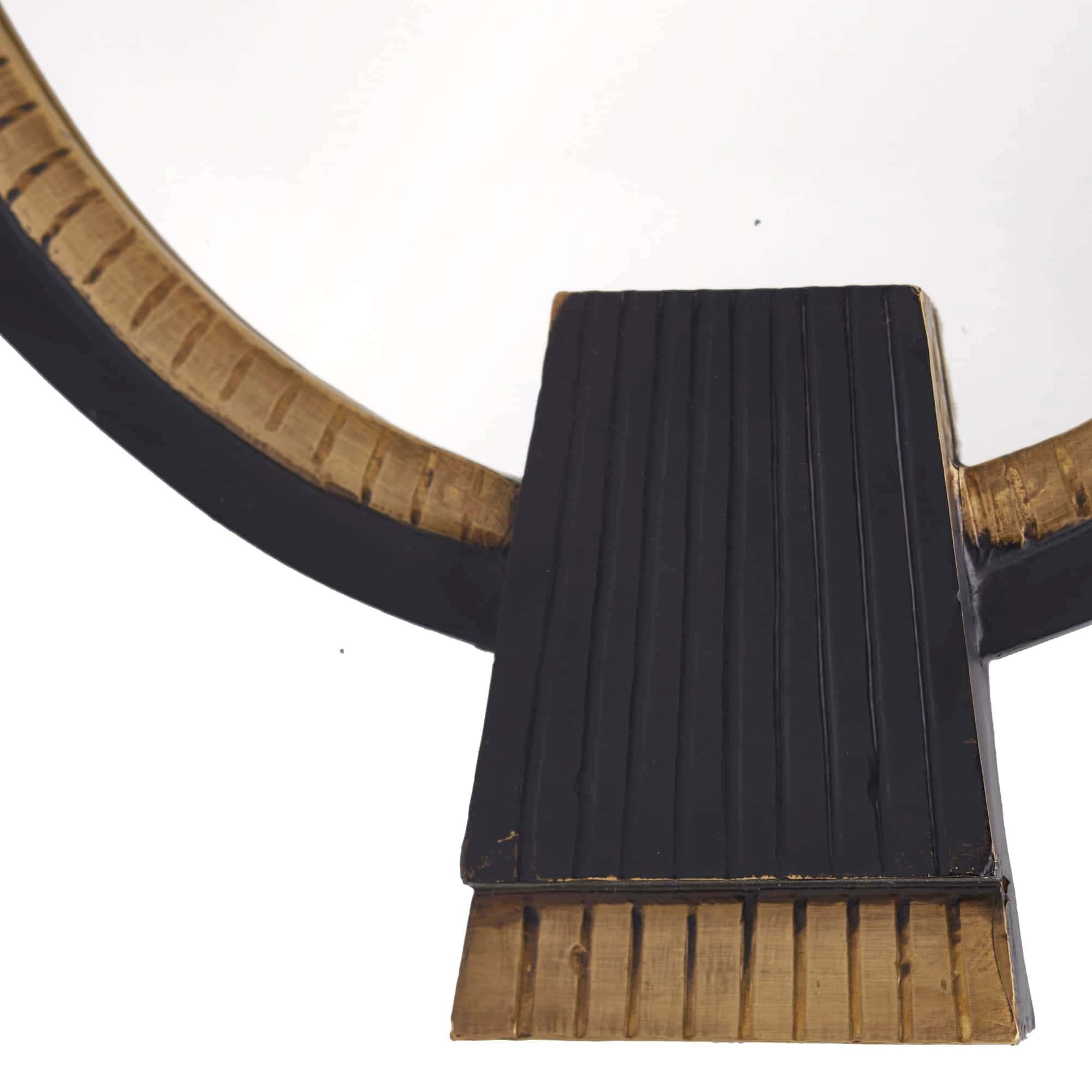 Tedesco Miroir WMI16 - Ebène, Wood, laiton, ovale en vente 3