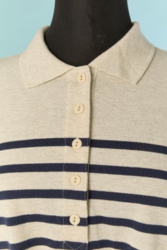 Tee-shirt with Polo neck and striped pattern JEAN-PAUL GAULTIER Matelot