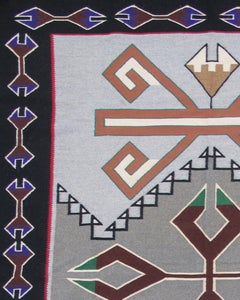 Teec Nos Pos Navajo Rug by Ruth Yabeny, 20th Century