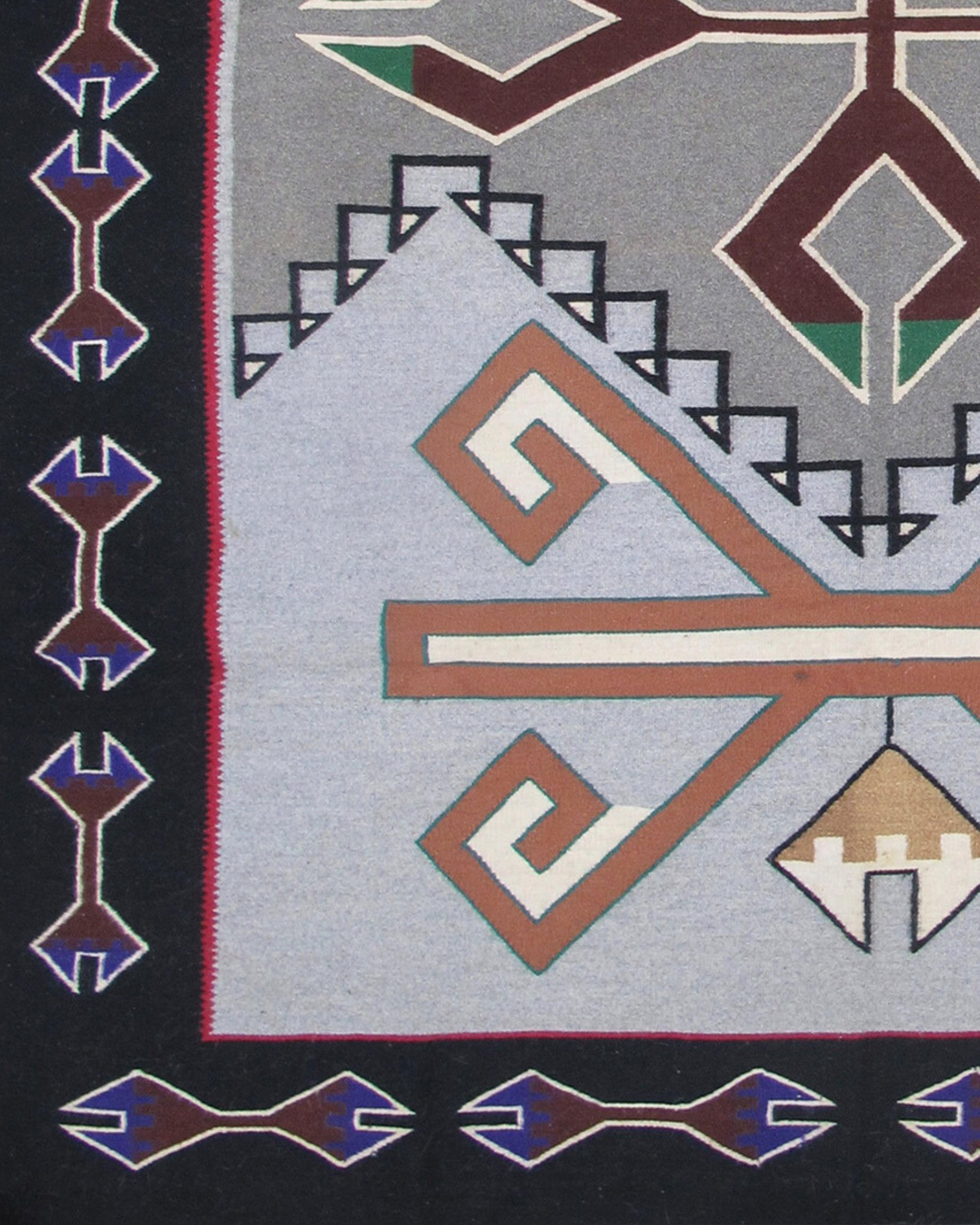 Teec Nos Pos Navajo-Teppich von Ruth Yabeny, 20. Jahrhundert (Handgewebt) im Angebot