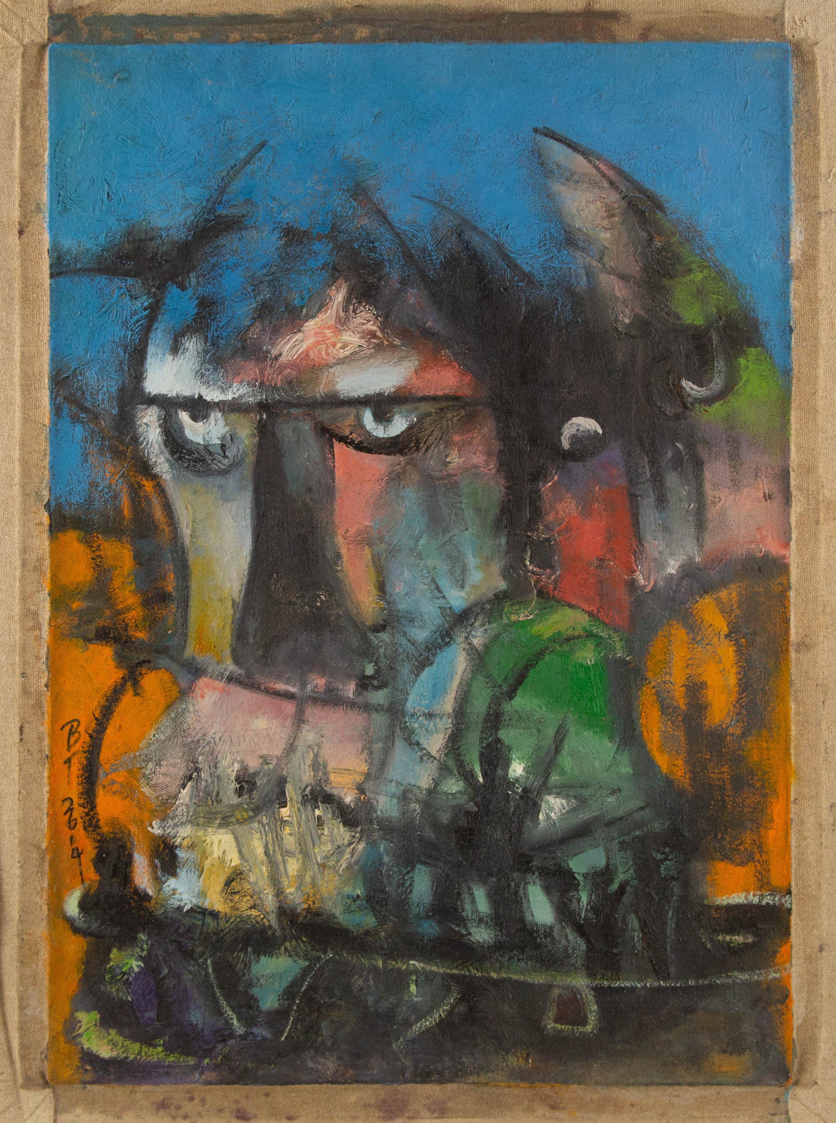 Te'er Ba Abstract Original Oil On Canvas 