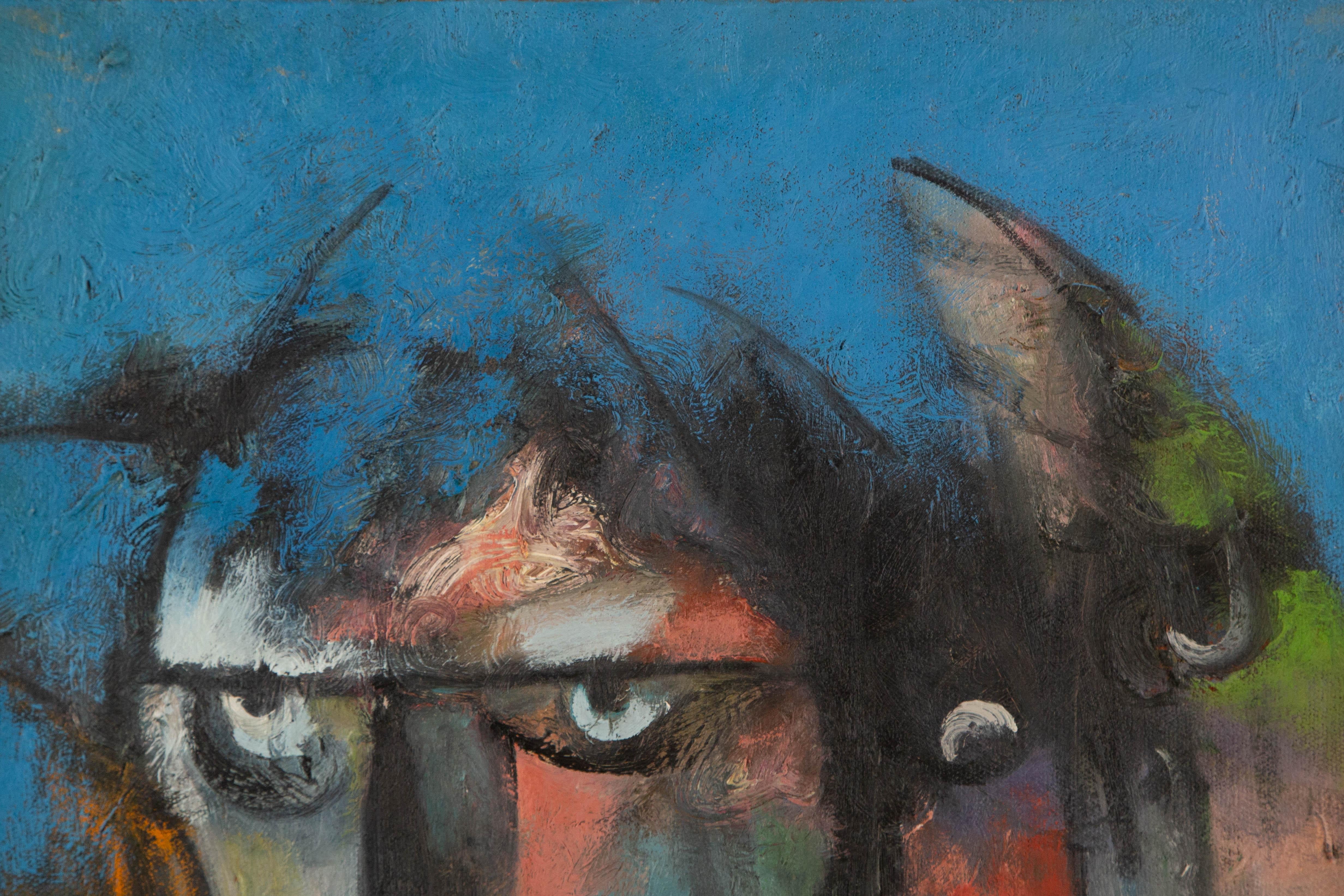 Te'er Ba Abstract Original Oil On Canvas 