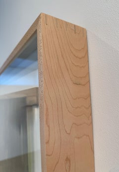 Mixed Media Artwork, Abstract Map, Paper, Acrylic, and Thread, 3-d Textile, 2023