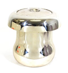 Teghini Italienischer versilberter Pilz-Eiskübel, Mid-Century Modern