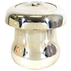 Teghini Italian Mid-Century Modern Silver-Plate Mushroom Ice Bucket