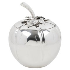 Teghini Italy Silver Plate Barware Ice Bucket, circa 1980