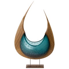 Tegn på solen, nave vichinga in vetro verde acqua e quercia di Backhaus & Brown e Egeværk