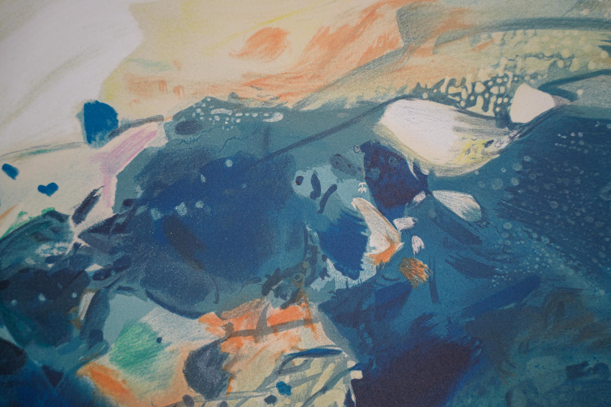 Frühsommer 87/150, Schriftenreihe Nr. 4 (Grau), Abstract Print, von Teh-Chun Chu