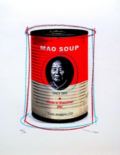 Tehos - Mao Soup, Mixed Media on Paper