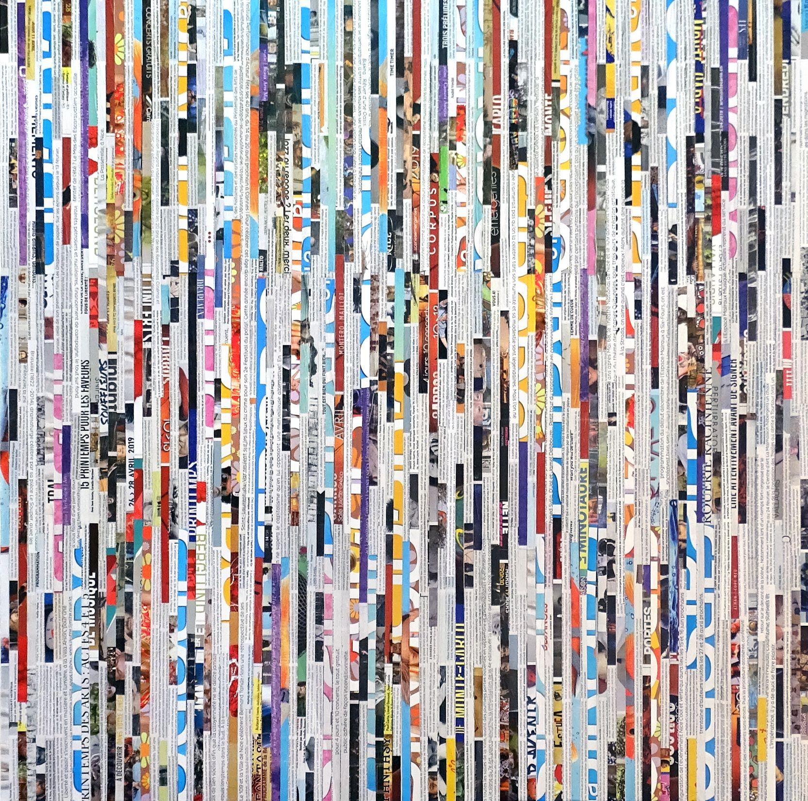 Tehos - L'autre ligne, Techniques mixtes sur toile - Mixed Media Art de Tehos Frederic Camilleri