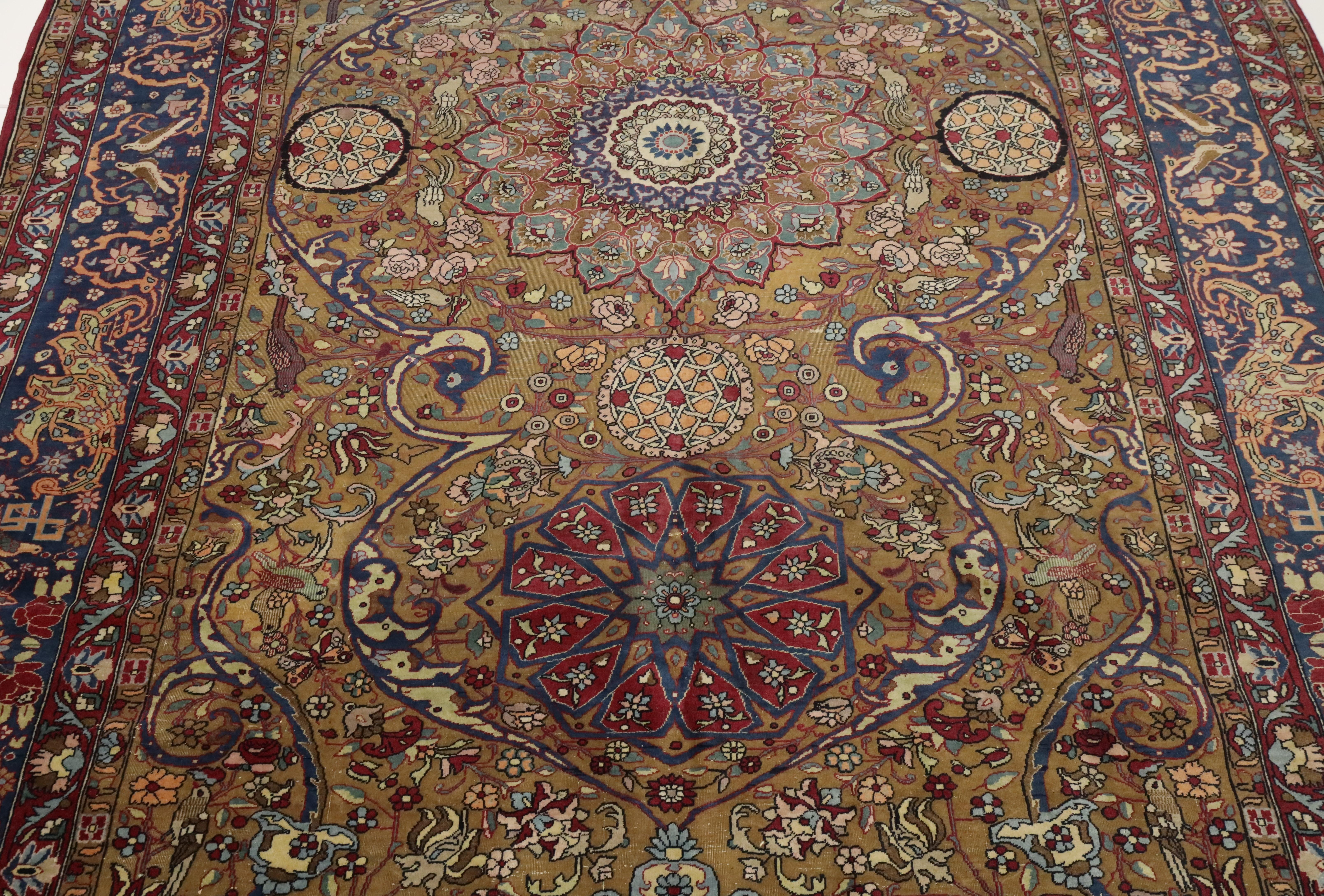Teheran Antiker Teppich - 6'10