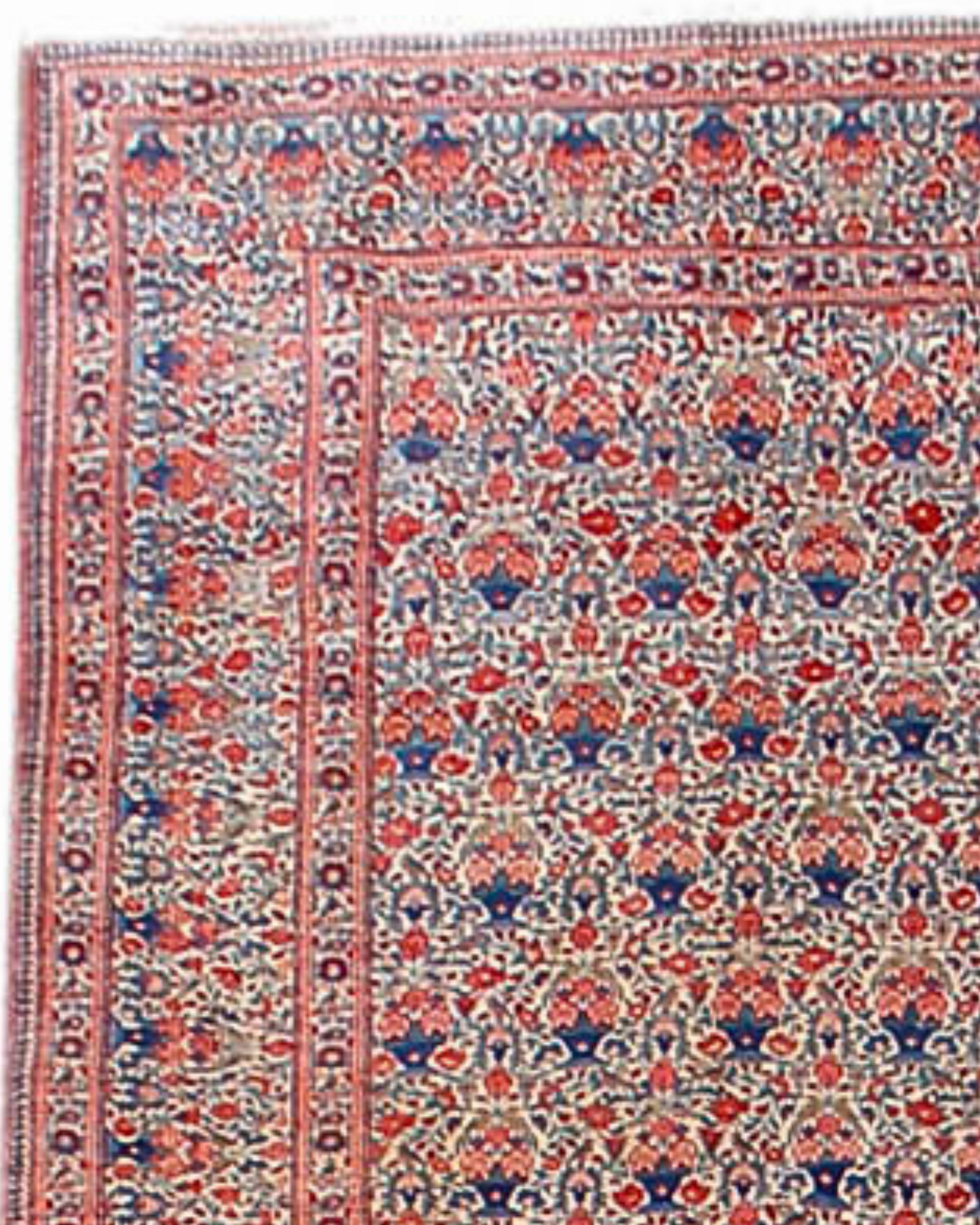 Perse Ancien tapis persan de Téhéran, début du 20e siècle en vente