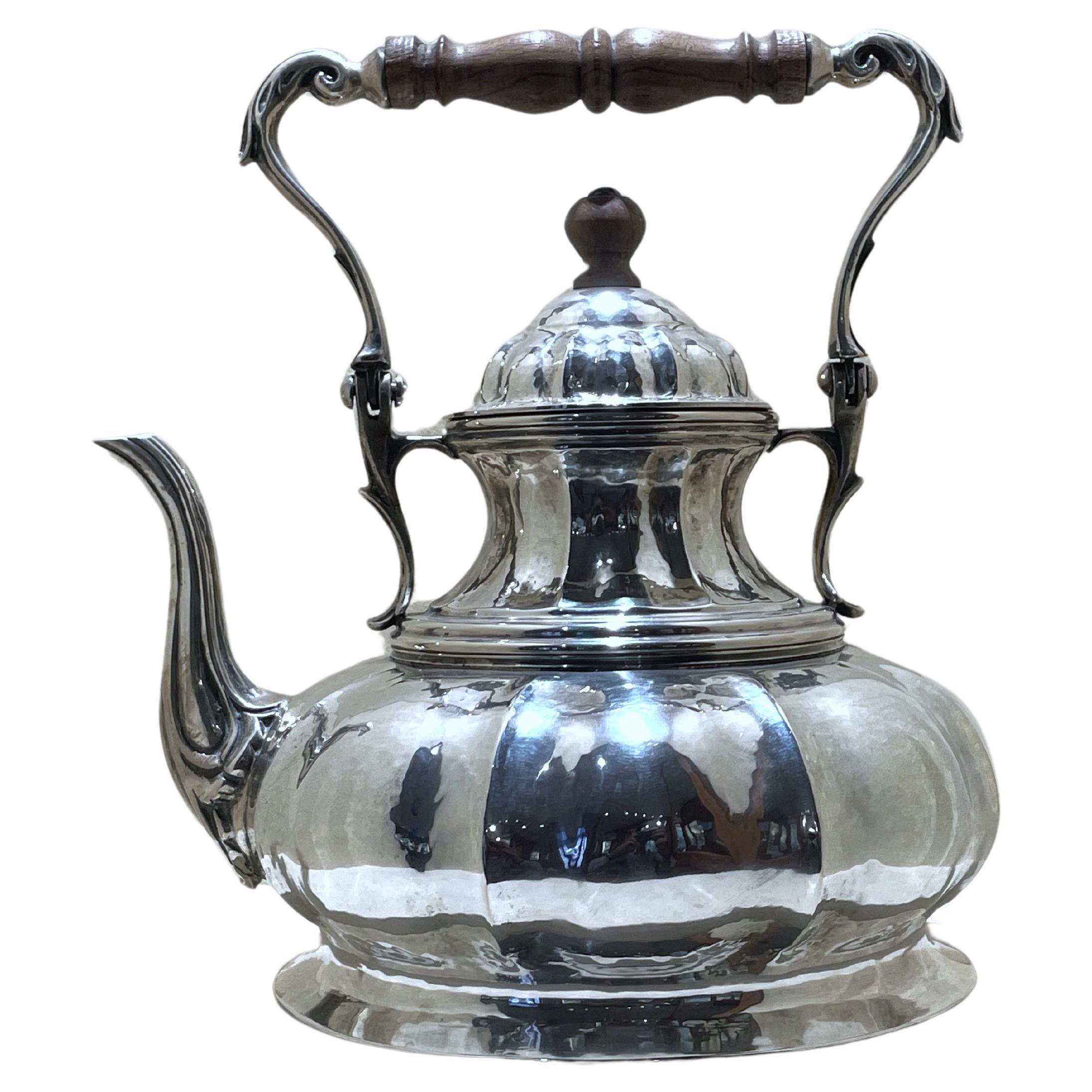 Silver teapot