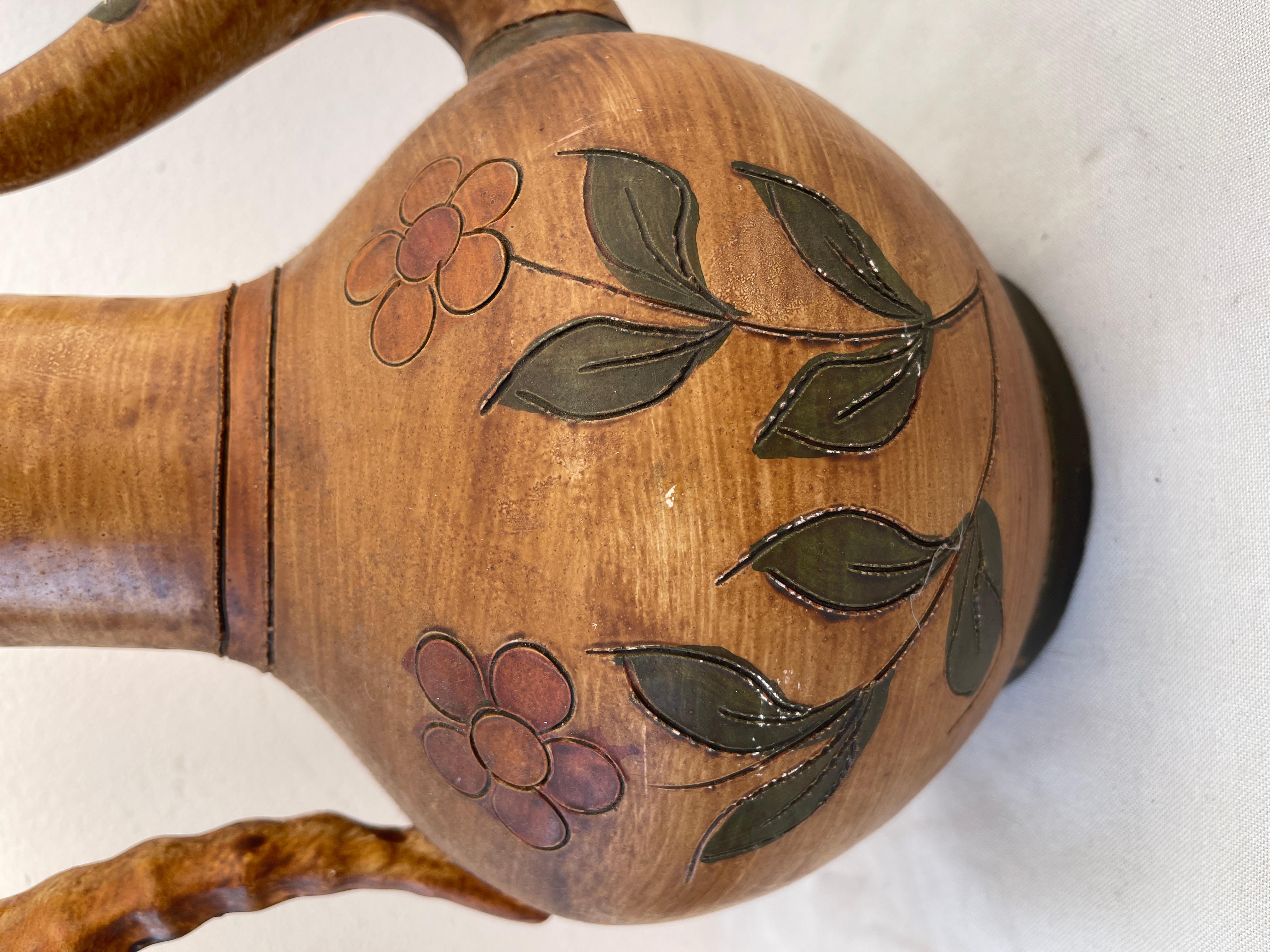Tetera italiana de terracota años 40 Arte popular en venta