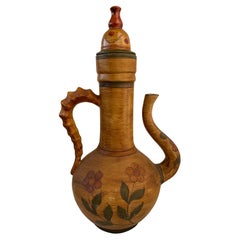 Théière italienne en terre cuite 1940s