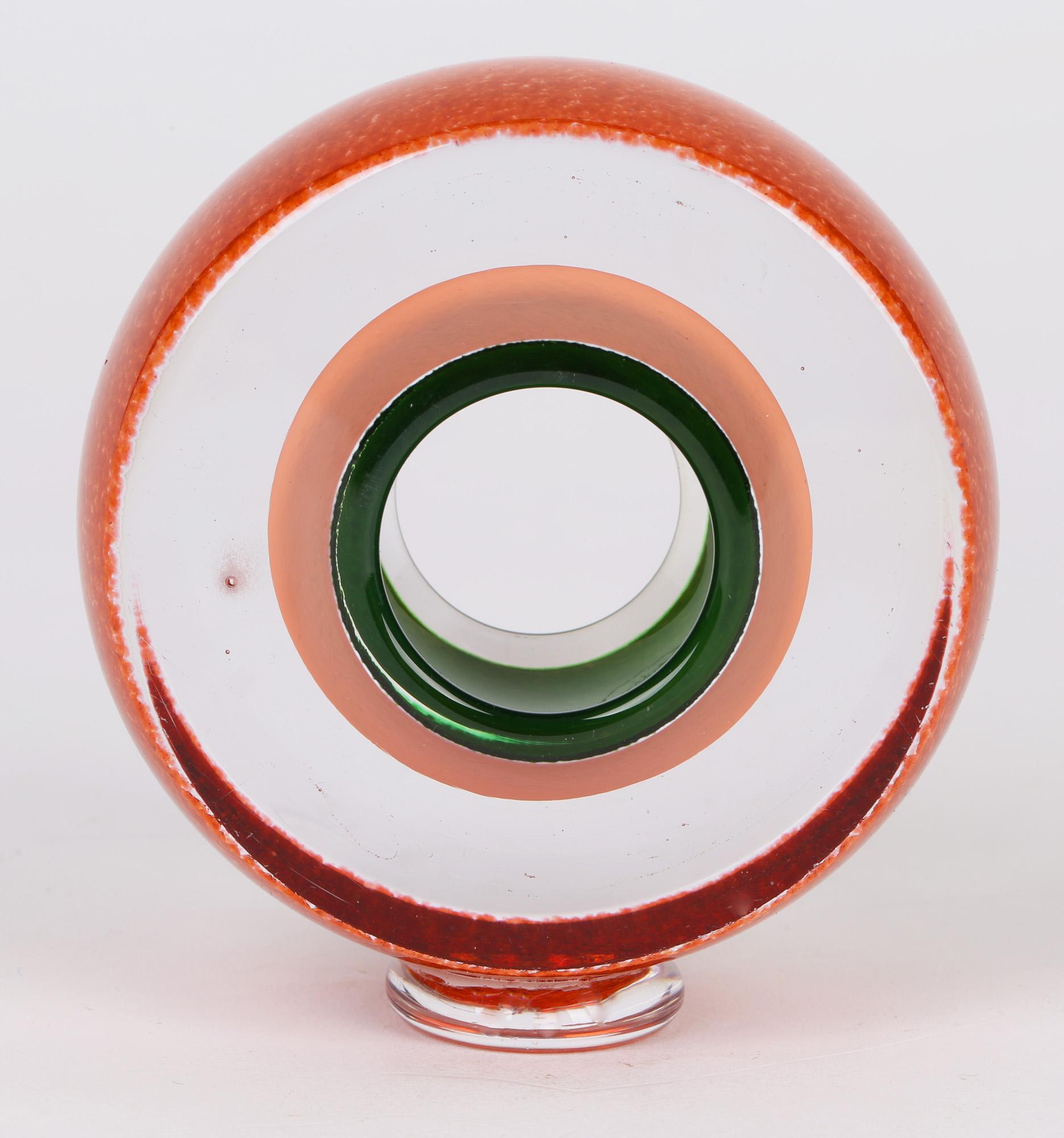 Fatto a mano Teign Valley Glass - Fermacarte in vetro artistico scultoreo inglese in vendita