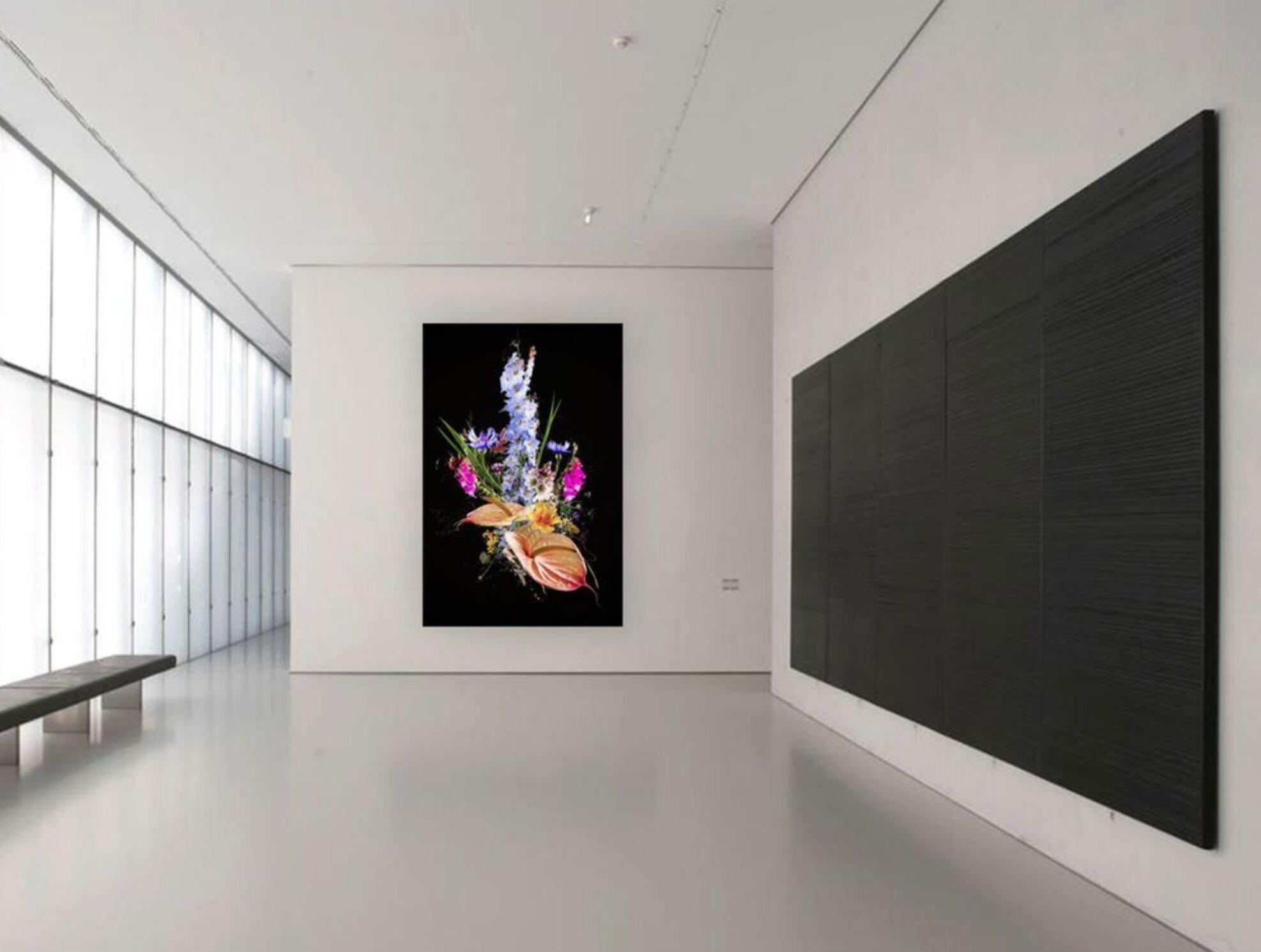 Blumenstrauß XIV, Mixed Media auf Leinwand (Zeitgenössisch), Mixed Media Art, von teis albers