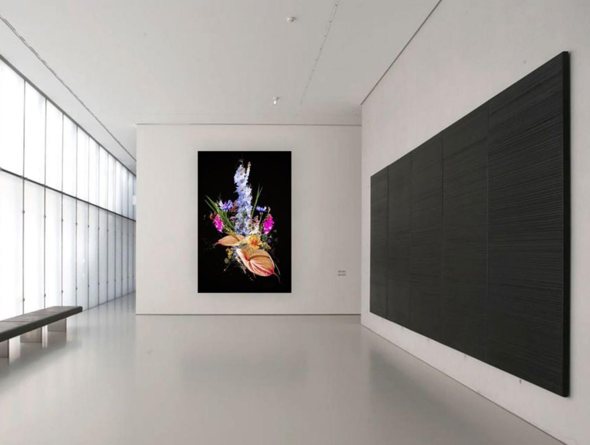 Bouquet XIV, supports mixtes sur toile - Contemporain Mixed Media Art par teis albers
