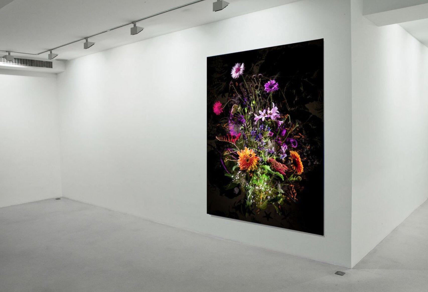 Bouquet XXII, tecnica mista su tela - Mixed Media Art Realismo di teis albers