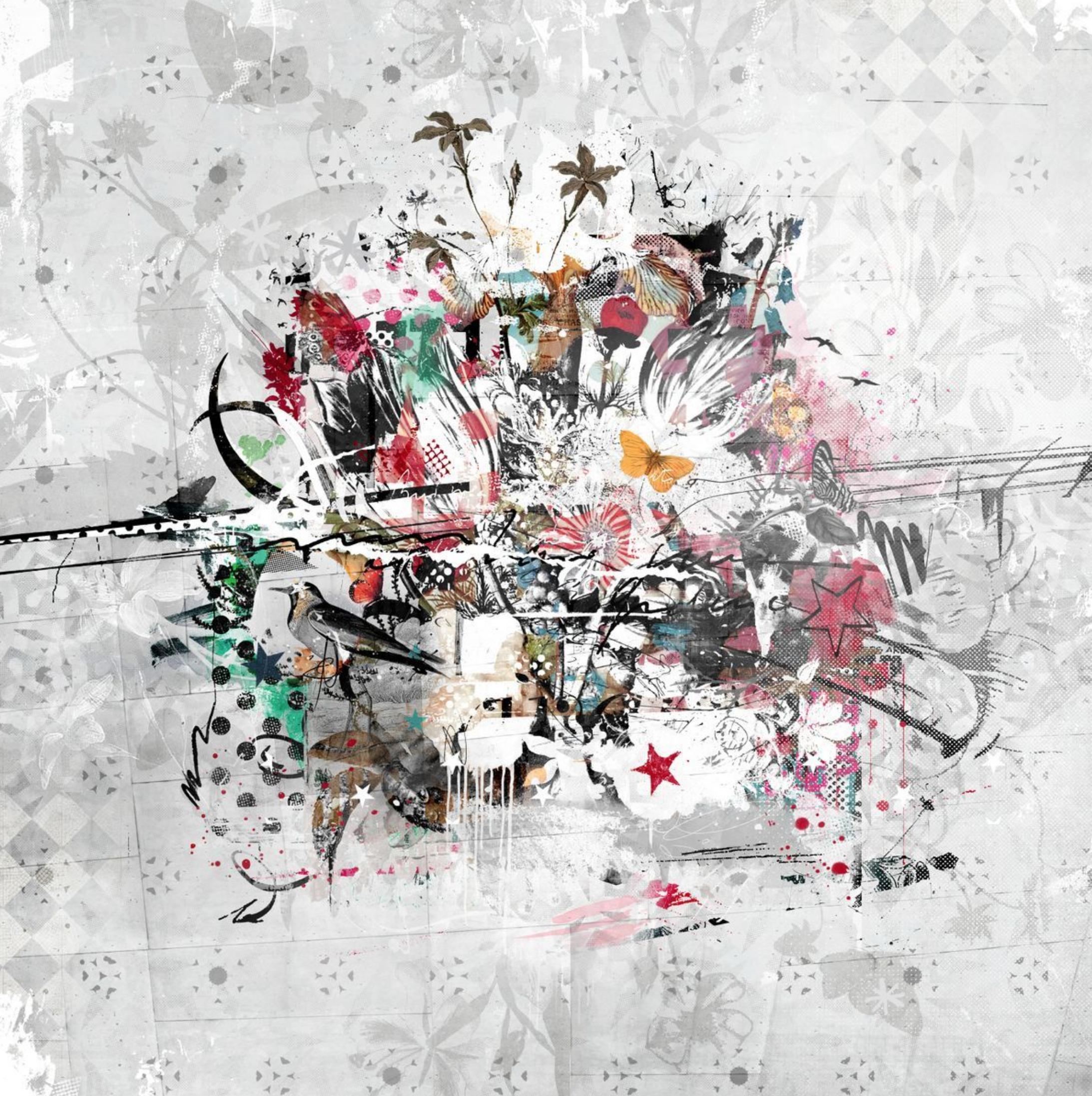 HIGHWAY DUST, Mixed Media auf Leinwand