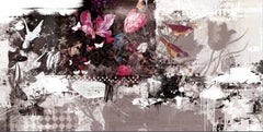 Lovebirds II, Mixed Media on Canvas