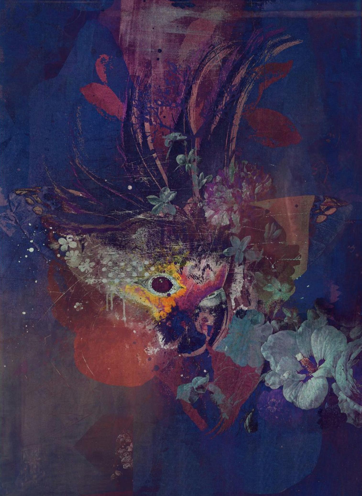 Parrotismo, Técnica mixta sobre lienzo - Mixed Media Art de teis albers