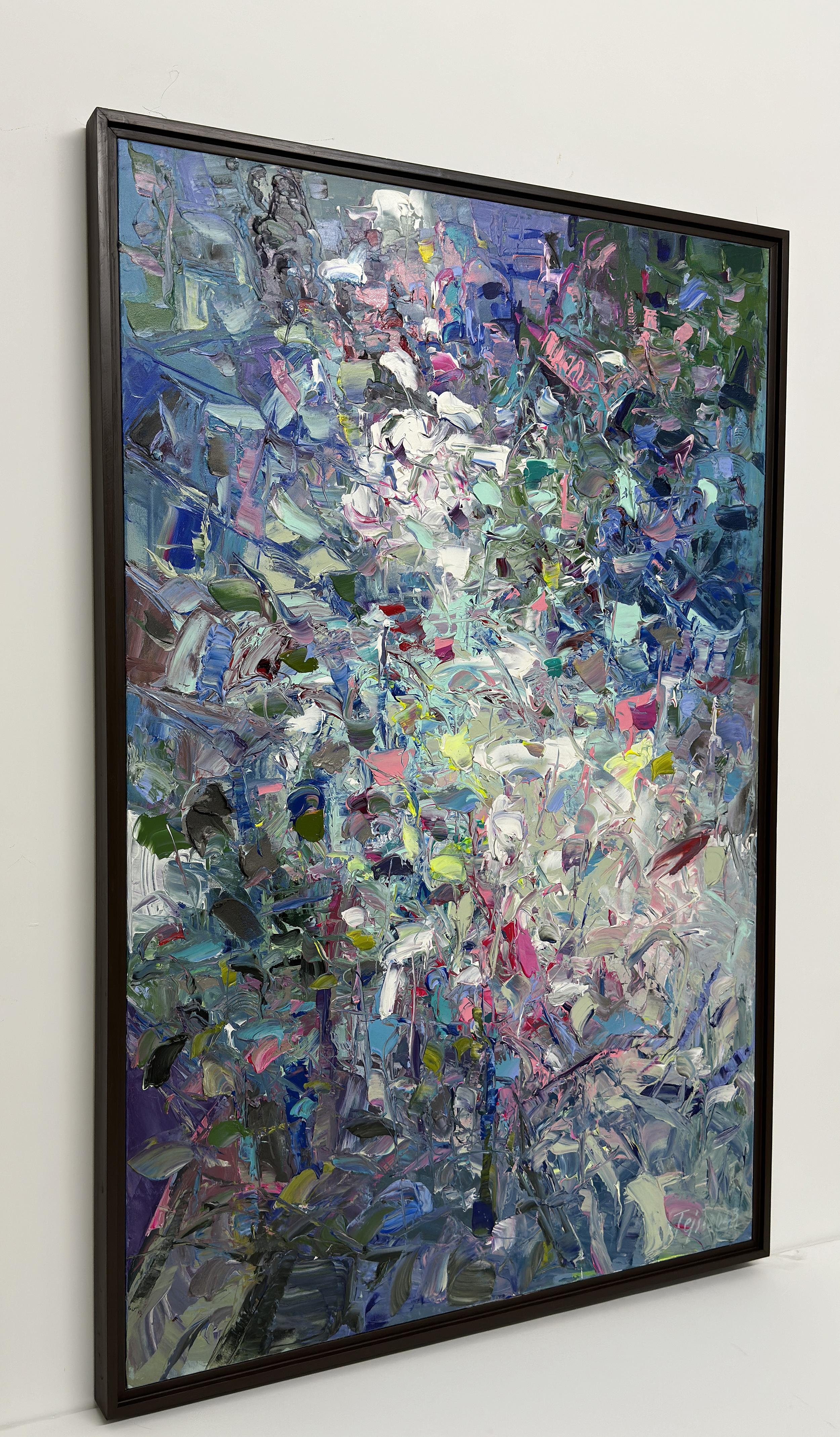 Aqua Earth di Tejinder Kanda - Pittura a Impasto Contemporanea in vendita 7