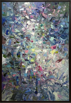 Aqua Earth by Tejinder Kanda - Contemporary Impasto Painting