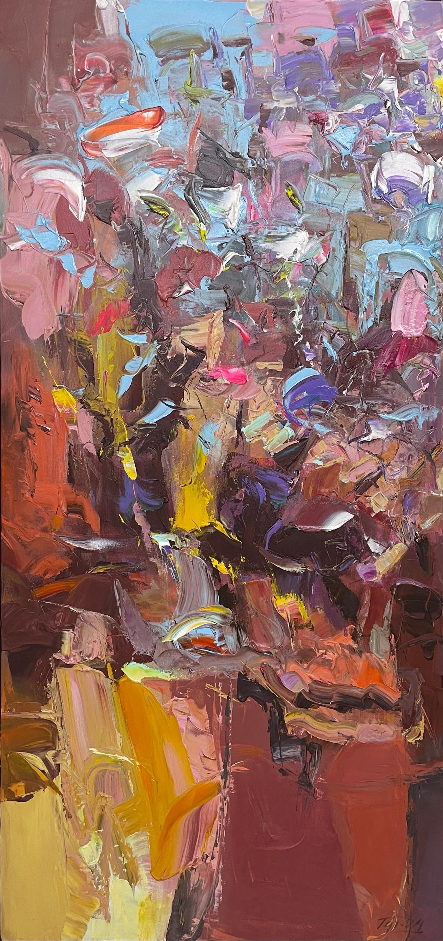 The Colours of the Wind von Tejinder Kanda - Zeitgenössische Impasto-Malerei im Angebot 9