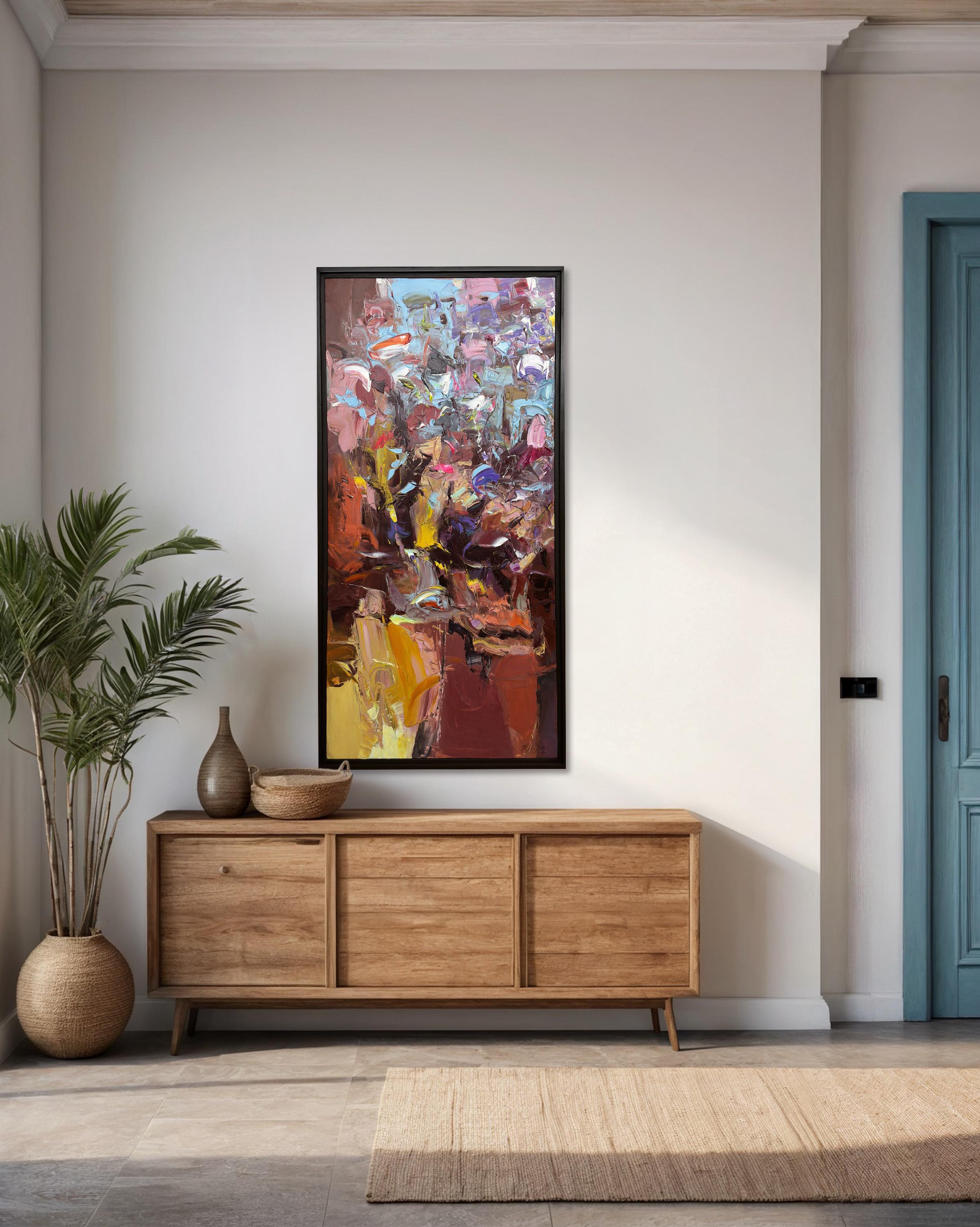 The Colours of the Wind von Tejinder Kanda - Zeitgenössische Impasto-Malerei im Angebot 10