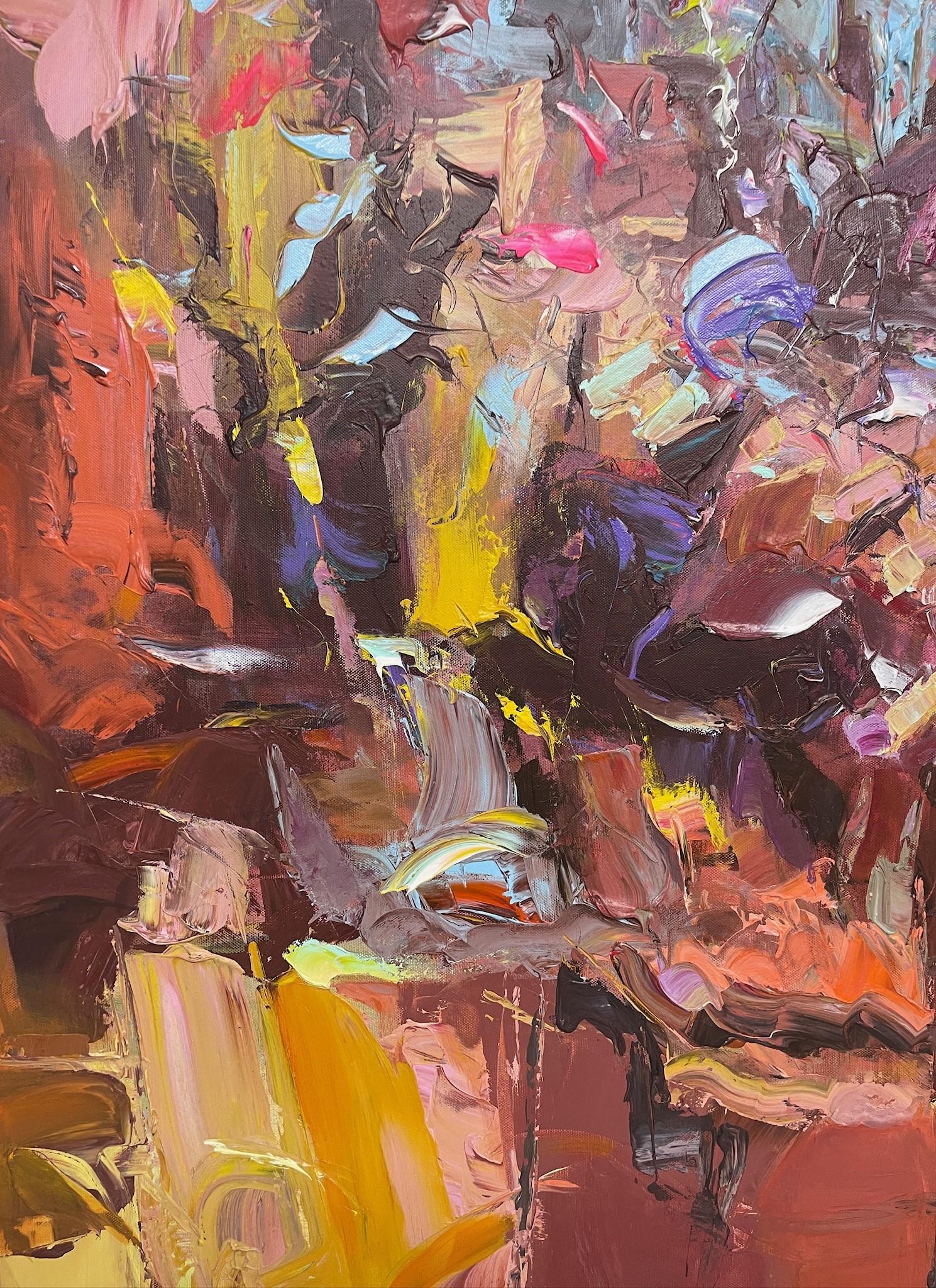 The Colours of the Wind von Tejinder Kanda - Zeitgenössische Impasto-Malerei im Angebot 3