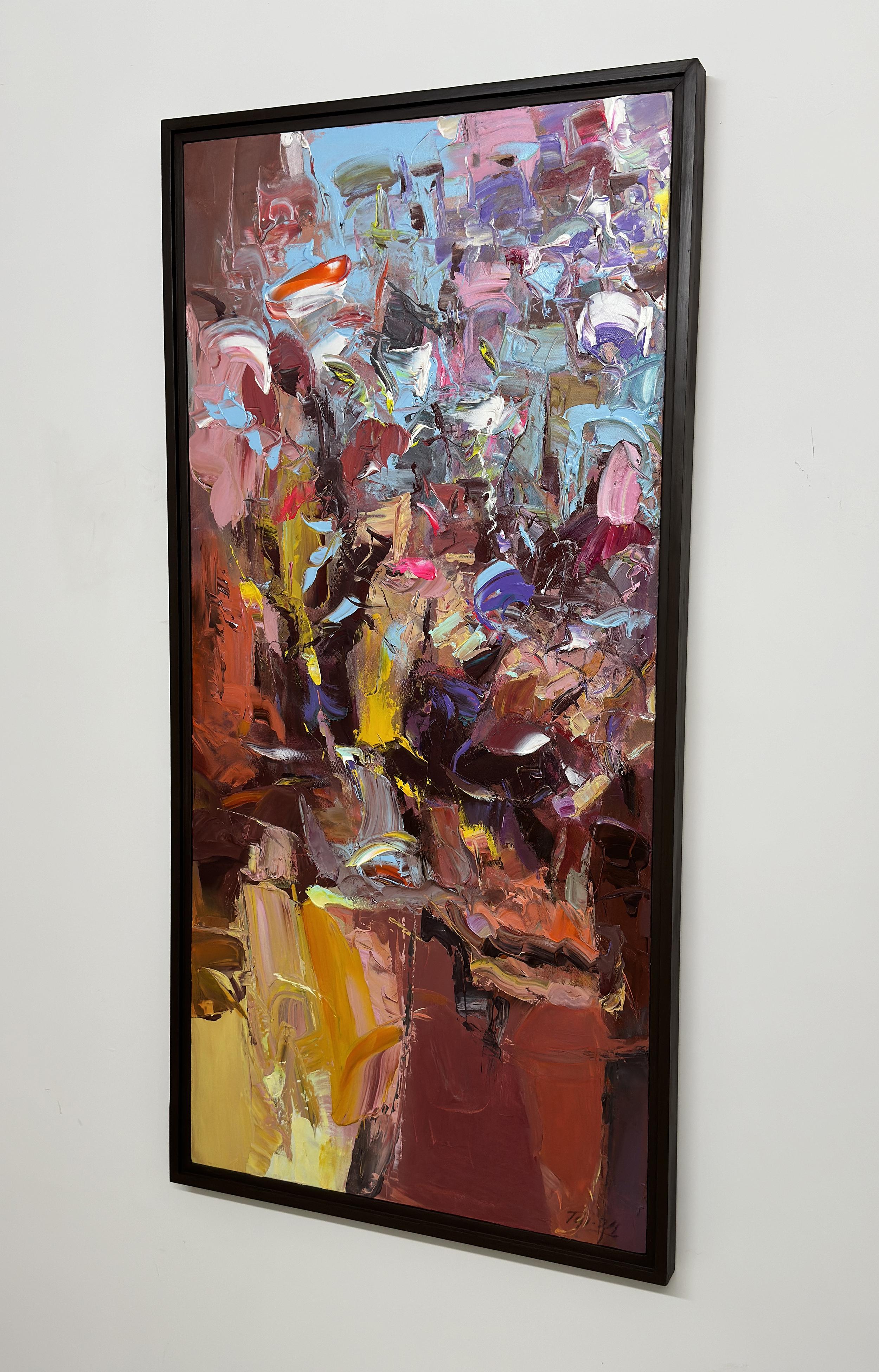 The Colours of the Wind von Tejinder Kanda - Zeitgenössische Impasto-Malerei im Angebot 4