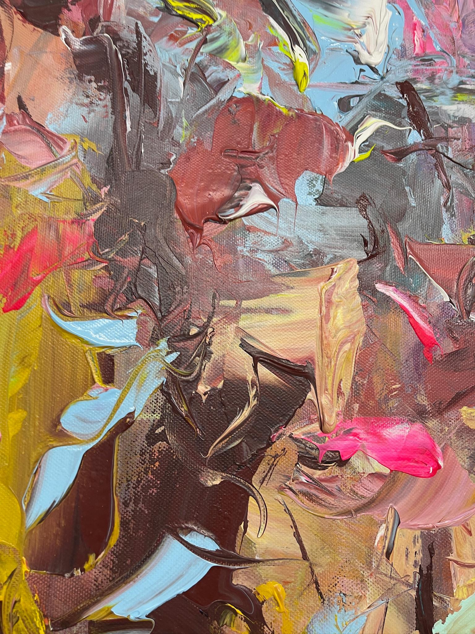 The Colours of the Wind von Tejinder Kanda - Zeitgenössische Impasto-Malerei im Angebot 5