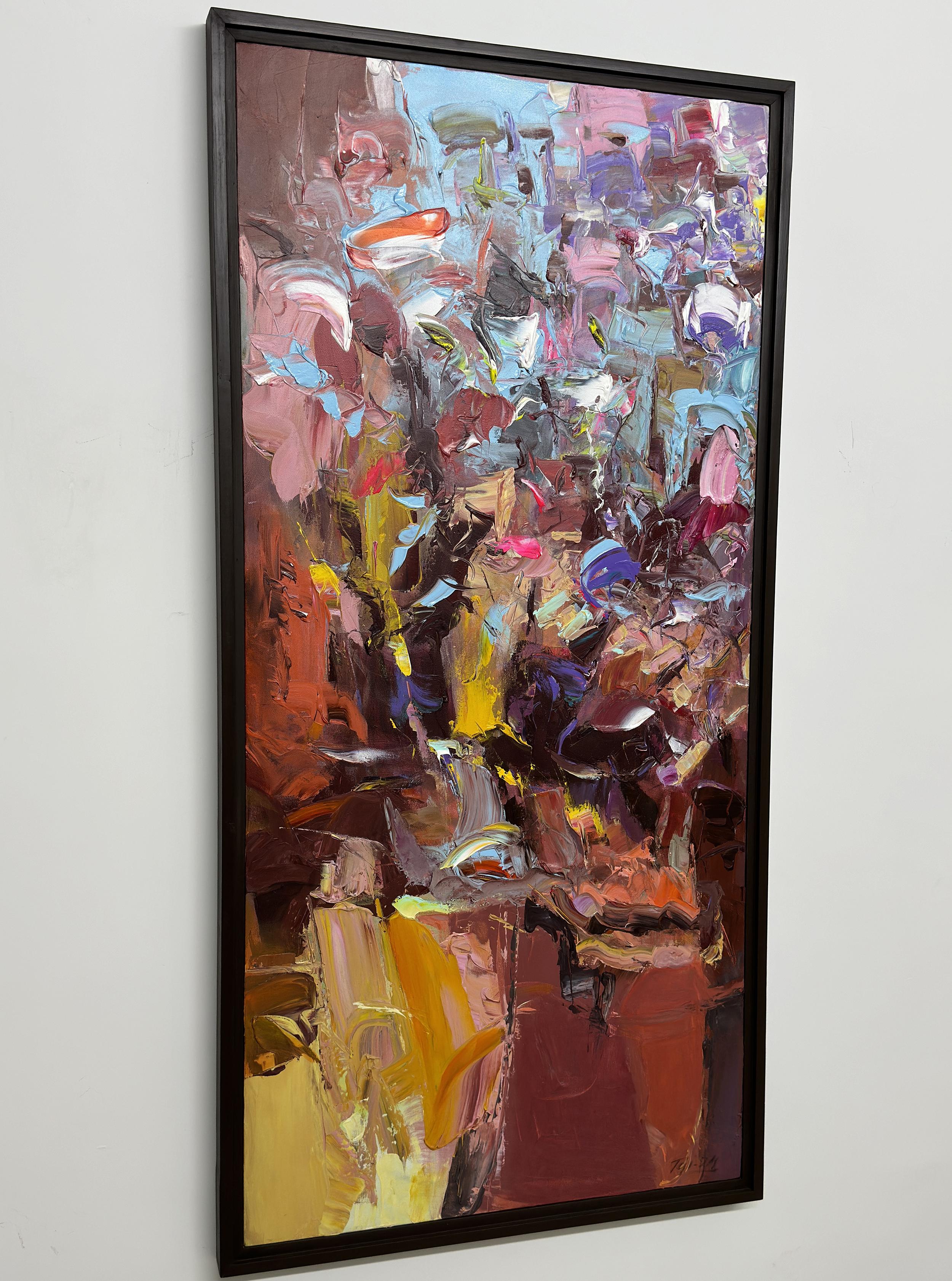 The Colours of the Wind von Tejinder Kanda - Zeitgenössische Impasto-Malerei im Angebot 6