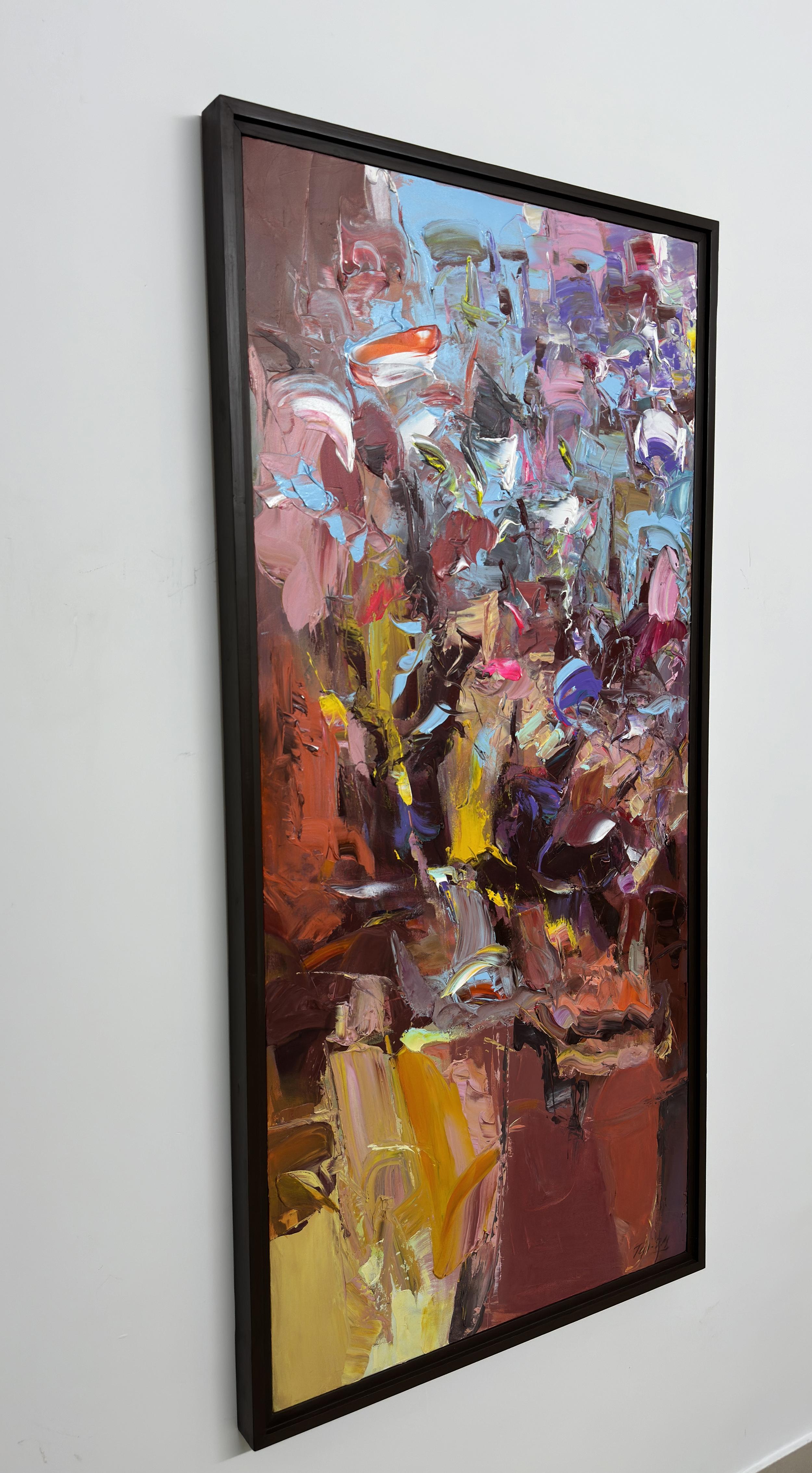 The Colours of the Wind von Tejinder Kanda - Zeitgenössische Impasto-Malerei im Angebot 8