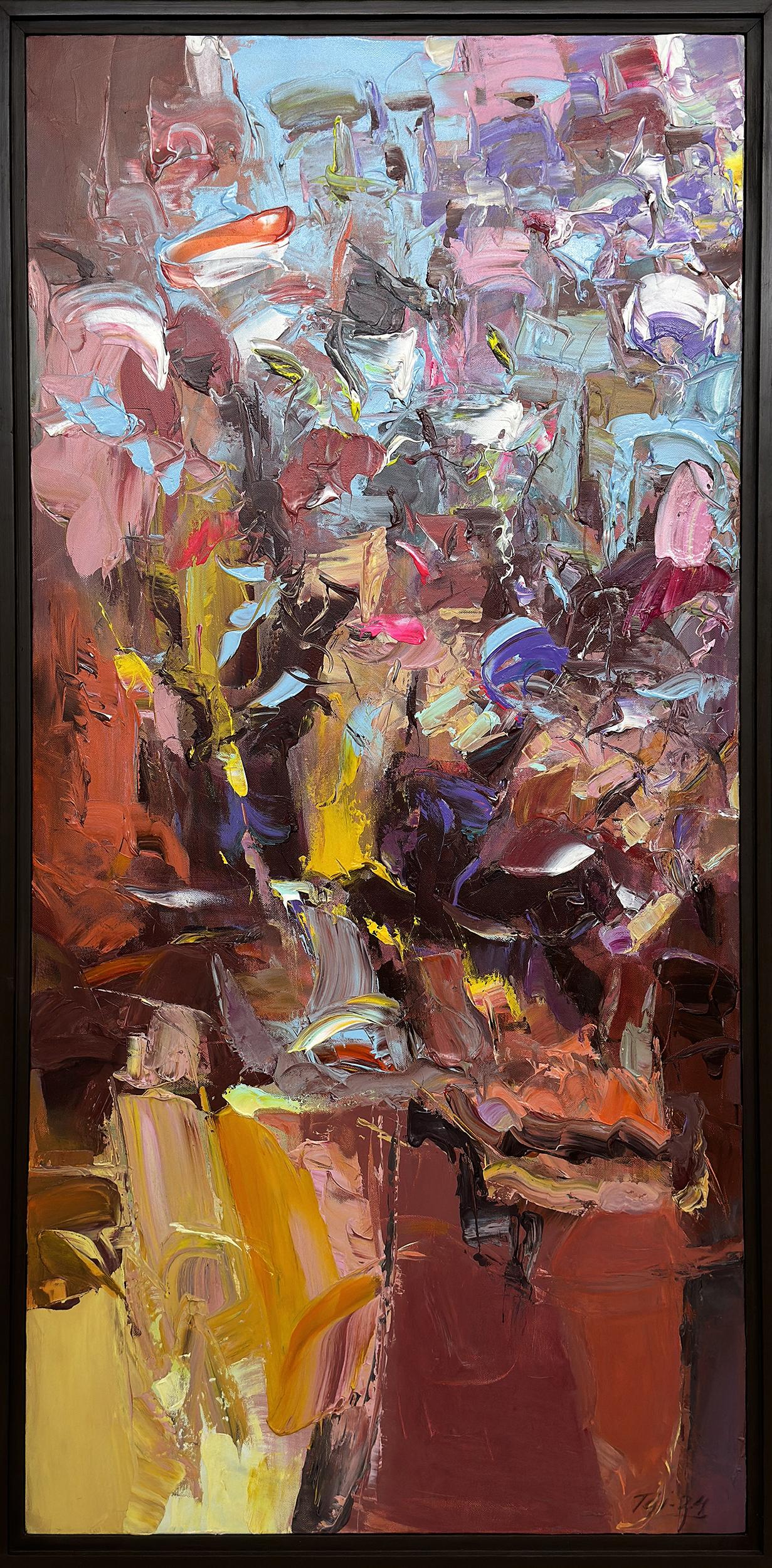Colours of the Wind by Tejinder Kanda - Contemporary Impasto Painting
